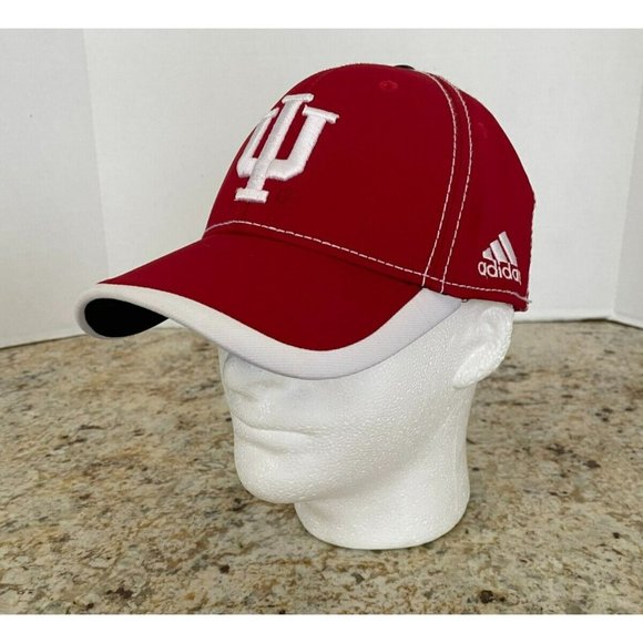 Adidas Indiana University Hoosiers Adult Ball Cap Fitted L/XL - Picture 1 of 10